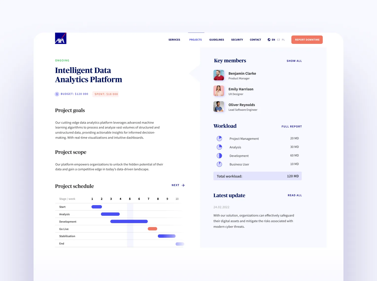 AXA project design